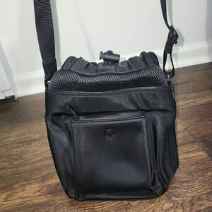 Lululemon Athletica Black Messenger Bag